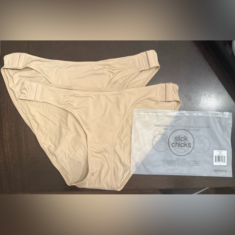 Slick Chicks Beige Underwear Set